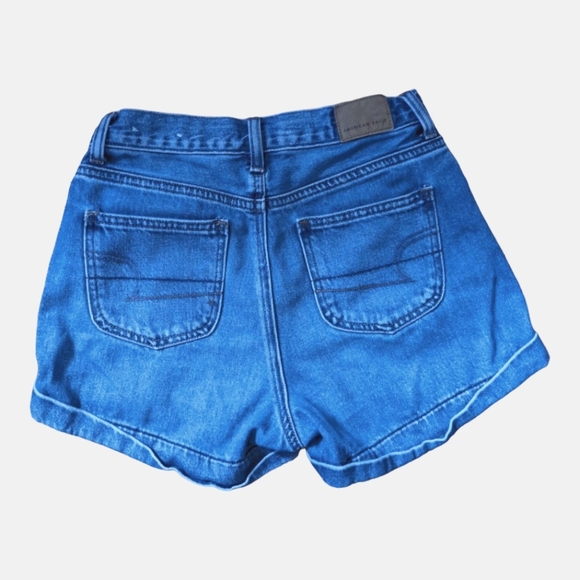American Eagle| Set of 2 Women Mom Denim Shorts Jeans Jorts Blue-Gray |Size: 0 - Picture 8 of 16